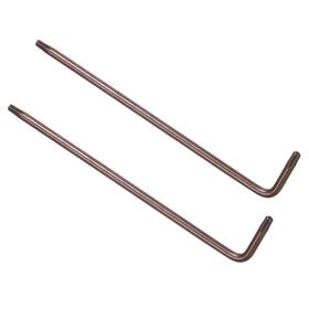 Metallixity 766549710779 2pcs Tamper Proof Torx Key T15 S2 Steel L-shape Star Wrench