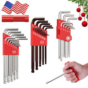 Roo6989393852777sg Meterk 35pcs/set Long Arm Hexagon Hex Allen Key Wrench Ball Point Set L2a3 Roo6989393852777sg Meterk 35pcs/set Long Arm Hexagon Hex Allen Key Wrench Ball Point Set L2a3