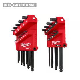 Milwaukee 313028186169 Ball End Sae/metric L- Key Set 22-piece