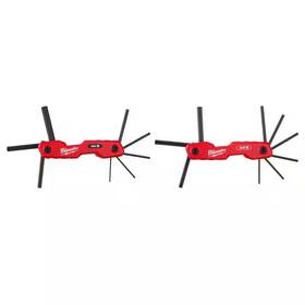 Milwaukee 313028923900 Folding Metric Hex Key Set With Sae 17-piece