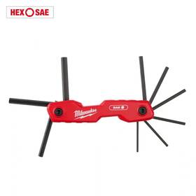 Milwaukee 313044879892 Folding Sae Hex Key Set 9-piece