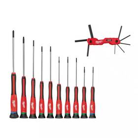 Milwaukee 313045985967 Folding Metric Hex Key Set 8-piece With Precision Screwdriver