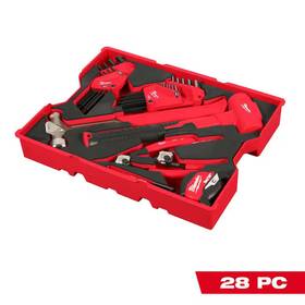 Milwaukee 313086469464 Hex Key And Hammer Set With Tray For Packout Drawers 28-piece