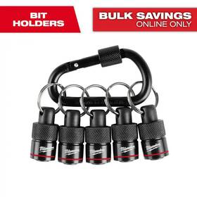 Milwaukee 313098697602 5-piece Hex Bit Holder With Carabiner