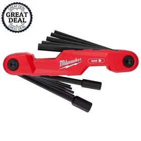 Milwaukee 313107783746 Electricians Sae Folding Hex Key Set 11-piece