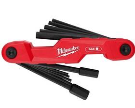 48-22-2180 Milwaukee 11-key Electricians Folding Hex Key Set - Sae