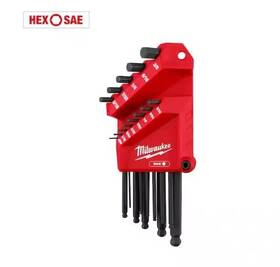 48-22-2185 Milwaukee 13 Piece Sae Ball End L Style Hex Key Set