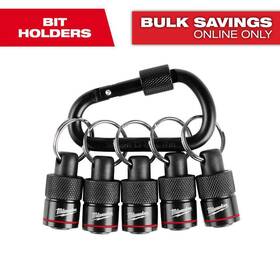 Milwaukee 705353252815 5-piece Hex Bit Holder With Carabiner
