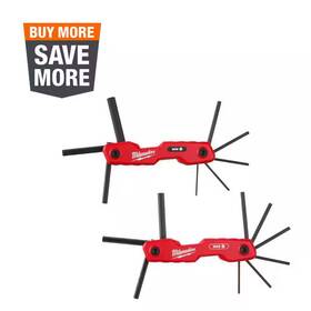 Milwaukee 744759053565 17-key Folding Hex Key Sets - Sae/metric