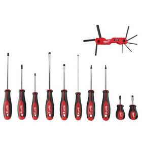 Milwaukee 882346299467 Folding Metric Hex Key Set 8-piece With Screwdriver