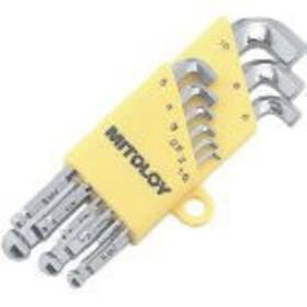 Hbs900s Mitoloy 582103939471 Mito Koki L Type Hollow Wrench Ball Point Stubby Short Holder 9 Piece