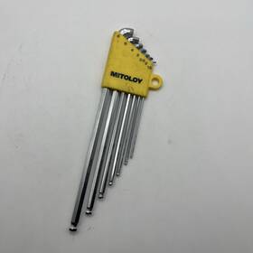 Hbl700s Mitoloy Ball Point Hex Wrench Set Stubby Long Type 7pcs/1.5 6mm