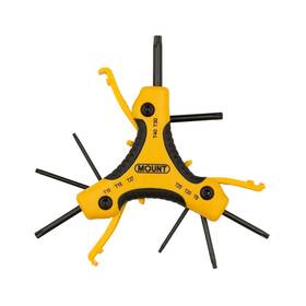 T9-t40 Mount 667261501273 8pcs Folding Torx Star Key Set Size