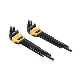 Km-hbx-h018 Mount 18-pcs Extra Long Arm Hex Key Set With Ball End Professional Wrenches C