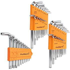 Mulwark 810130870868 Allen Wrench Set Metric And Sae With Torx Key Hex Tool Kit Chro Mulwark 810130870868 Allen Wrench Set Metric And Sae With Torx Key Hex Tool Kit Chro