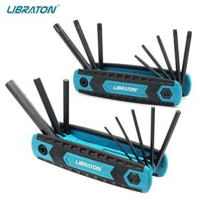 Th100-104 Mutt Tools Libraton 8 In 1 Folding Allen Wrench Set Metric Key Tool Or