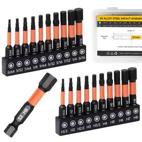 Mywish 313109331389 Allen Wrench Drill Bit Set Steel Driving 22-piece