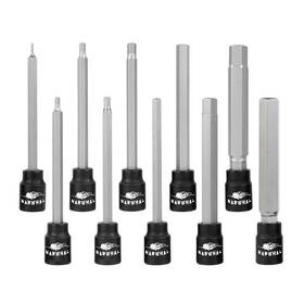 Narwhal 810147654178 Extra Long Allen Wrench Hex Bit Socket Set Sae 1/16 Inch -1/2