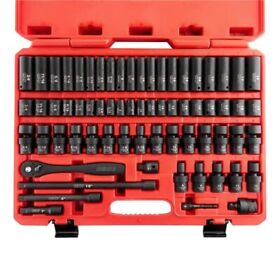 02471a Neiko 3/8inch Impact Socket Set Drive 67 Piece Metric And Standard