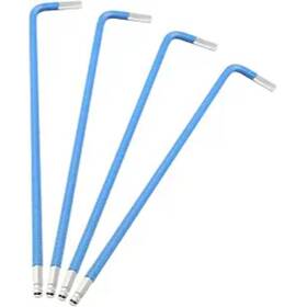 Nobrand 581895443511 4 Pcs 3mm Ball End Hex Key Wrench L Shaped Long Arm Allen S2 Steel