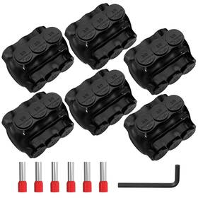 Ky-itc-103d-3 Nobrand 3p 3/0-6ga Al/cu Dual Entry Hex Insul Tap Conn 6pk