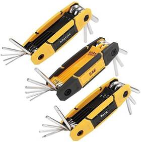 Mlk-53840 Nobrand 25 Pcs Folding Allen Wrench Set Metric And Sae Hex Keys For Home Repair
