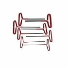 None Professional 10pc Sae Long T-handle Hex Key Wrench Set Soft-grip 962466019500