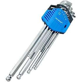 Nordwolf 971790050398 9-piece Metric Ball End Stubby Allen Wrench Set Long Arm Hex L-keys Made Fro Nordwolf 971790050398 9-piece Metric Ball End Stubby Allen Wrench Set Long Arm Hex L-keys Made Fro
