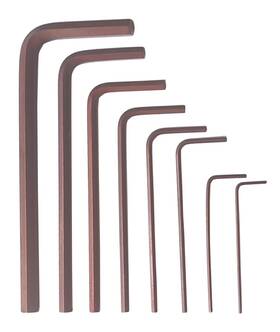 Nordwolf 971790050732 8piece Metric Short Allen Wrench Set Mini S2 Steel Hex Lkeys Sizes 0.7mm To 4.0m