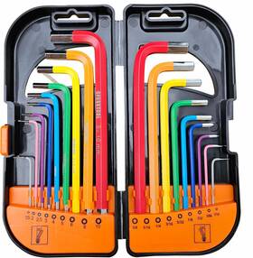 Ofosstool 705353430404 Allen Wrench/hex Key Set Sae/metric Sizes Color S2 Heat-treated Steel Ball And