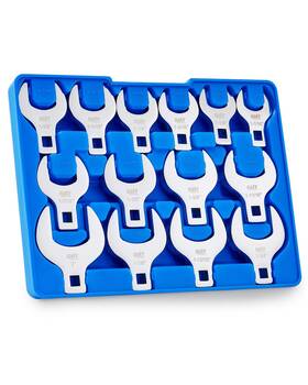 Mpn1nwsa005-sr Orion Motor Tech 14 Piece Jumbo Crowfoot Wrench 1-1/16 Inch To 2 Silver Blue