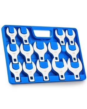 Nws-a004-00 Orion Motor Tech 14pc Jumbo Crowfoot Wrench Set Metric 1-1/16 Inch To 2 Silver
