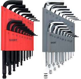 4354324360 Owl Tools Set Of 36 Allen Wrenches - Metric Mm And Sae Inch Hex Keys