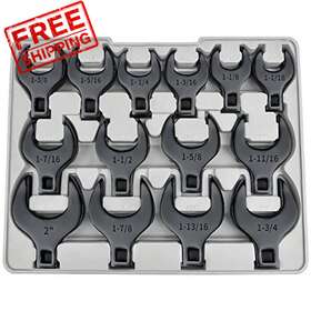 Cf-14 Owl Tools Jumbo Crows Foot Wrench Set 1/2 Drive - 14 Piece In White