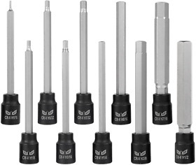 Owl Tools Extra Long Allen Wrench Hex Bit Socket Set 10 Pack 6inch
