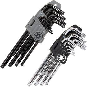 Hu-xi-201 Owl Tools Torx Wrench And Security Bit Set 18 Wrenches 9 Standard Star Wrenc