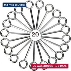 Pagow 797646487172 20 Pack 5/32 Inch Standard Hex Dogging Key With Full Loop Allen Wrench Do