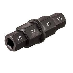 Panovos 614591674870 Hex Axle Wrench 4 Metric Sizes 17mm 19mm 22mm 24mm Black Heat-treated