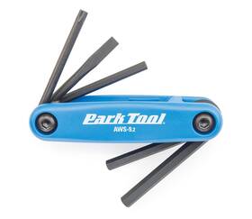 Aws-9.2 Park Tool 763477000118 Fold-up Hex Wrench And Screwdriver Set Blue