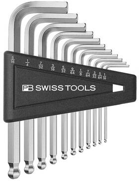 212z.h-12 Pb Swiss Tools 212zh12cn Hex Key L-wrenches With Ball End Cn 100% Made 12-piece