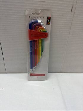 2222.lh-10 Pb Swiss Tools Rb Hex Key L-wrenches Long Rainbow Set 9 Pcs