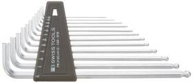 Pb-212 Pb Swiss Tools Zlh-12 12 Piece Long Chrome Ball Point Hex/allen Key Set