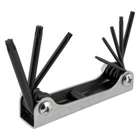 W1317 Performance Tool 8-piece T9 To T40 Metal Handle Folding Torx Keys