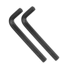 Peroup 601968158620 2pcs Hex Key Wrenches 7/16 Inch Cr-v L-shape Hexagon Sae For Repair Black