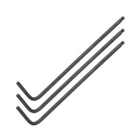 Peroup 601968159221 3 Pack 2.5mm Ball End Hex Key Wrench L Shaped Long Arm Cr-v Repairing Tool Black