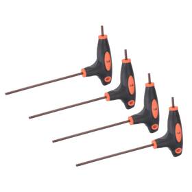 Peroup 601968192952 4pcs 3mm Ball End Hex Key T-handle Wrench Spanner Repair S2 Steel Metric