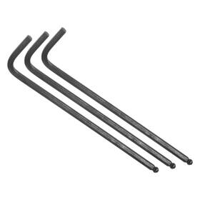 Peroup 609044643053 3pack 3mm Ball End Hex Key Wrench L Shaped Long Arm Cr-v For Repair Black