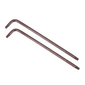 Peroup 617662570828 2pcs L-shape 5.12 Inch Long Arm T25 Tamper Proof Torx Star Wrench For Industrial Use