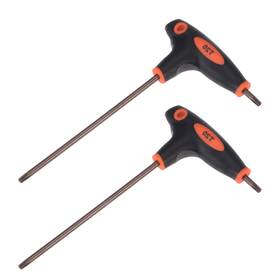 Peroup 617662831639 2pcs T20 Anti Tamper Proof Torx Key For Repair T-handle Dual End Wrench S2 Steel