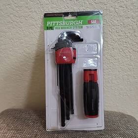 69083 Pittsburgh 9pc Hex Wrench System / Sae